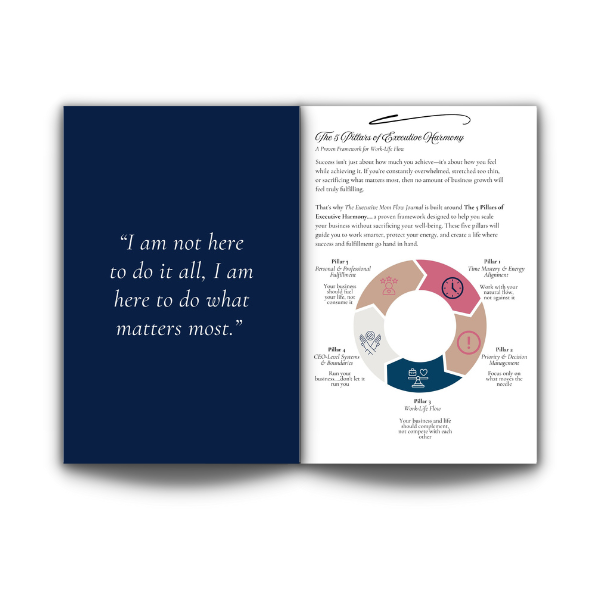 The Executive Mom Flow Journal